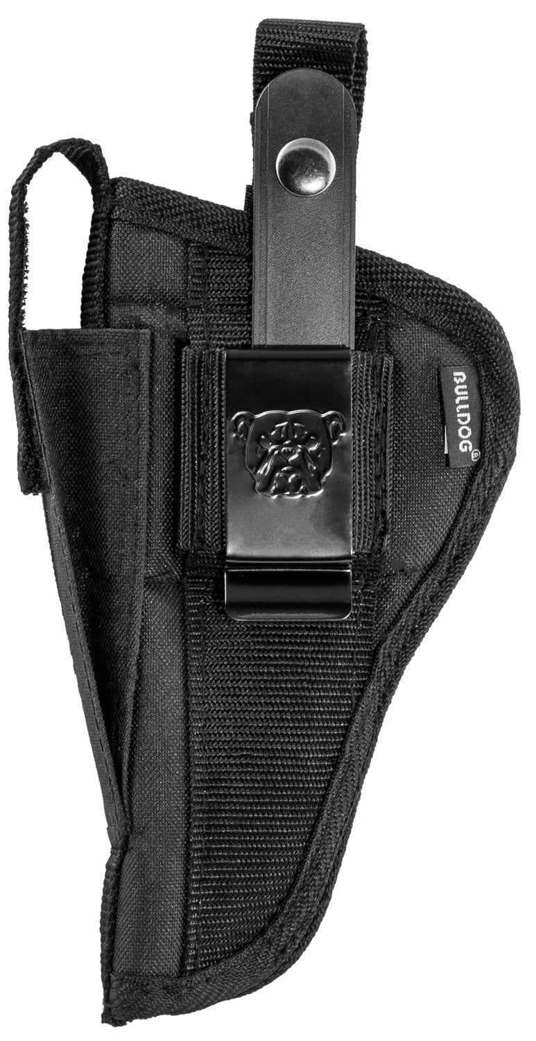 Bulldog FSN34 Extreme OWB Black Nylon Holster Belt Loop/Clip Fits Ruger Mark-Style Auto 4-5" Barrel Ambi