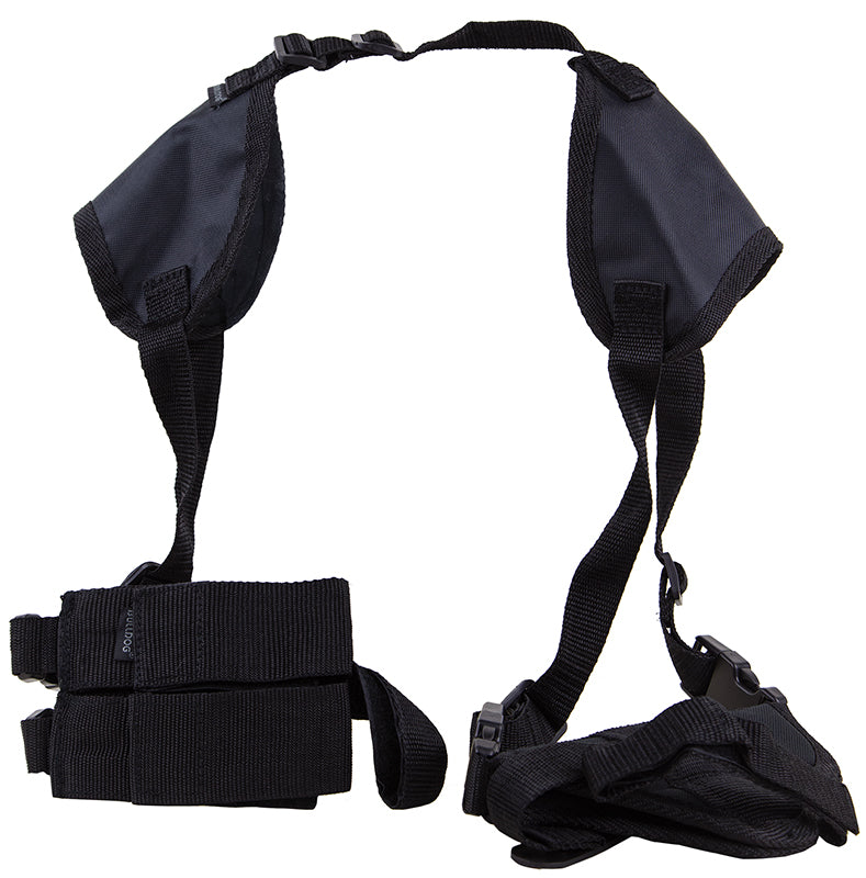 Bulldog WSHD7 Deluxe Shoulder Harness Holster Black Nylon Fits Glock 19 2-4" Barrel Ambidextrous