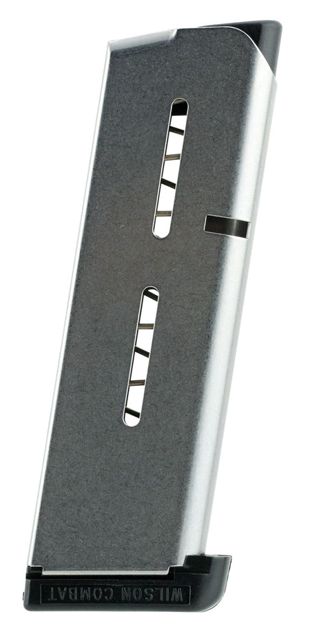 Wilson Combat 47OX 1911 Officer 7rd .45 ACP Standard Floorplate Magazine Stainless Steel