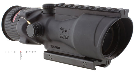 Trijicon 100006 ACOG Black Hardcoat Anodized 6x48mm Illuminated Red Chevron .50 BMG Reticle Riflescope
