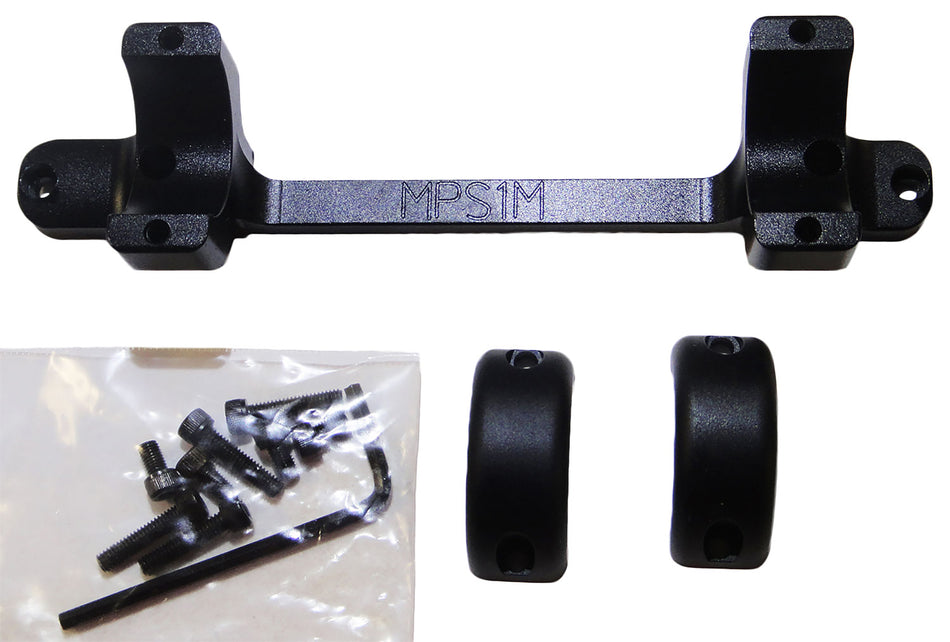 DNZ MPS1M Game Reaper Mossberg Scope Mount and Ring Combo Matte Black 1 Inch