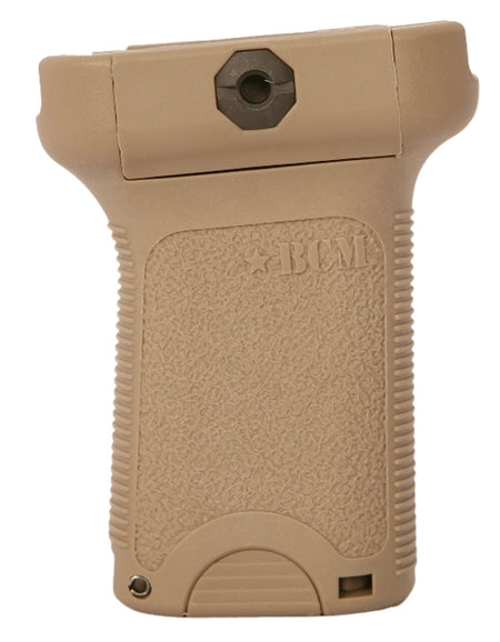BCM BCMGunfighter Short Vertical Grip FDE Polymer with Storage for Picatinny Rail