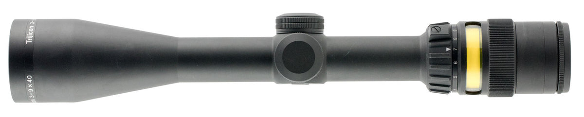 Trijicon 200004 AccuPoint Black Hardcoat Anodized 3-9x40mm 1-Inch Tube Illuminated Mil-Dot Crosshair w/Amber Dot Reticle