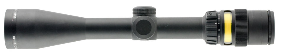 Trijicon 200004 AccuPoint Black Hardcoat Anodized 3-9x40mm 1-Inch Tube Illuminated Mil-Dot Crosshair w/Amber Dot Reticle