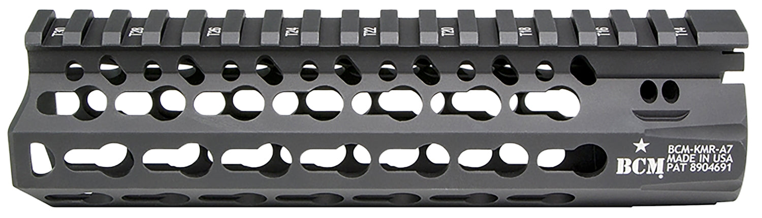BCM KMR Alpha 7" KeyMod Free-Float Handguard Black Anodized AR-15