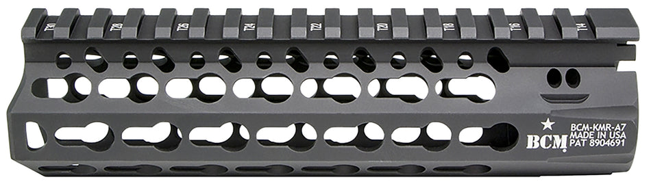 BCM KMR Alpha 7" KeyMod Free-Float Handguard Black Anodized AR-15