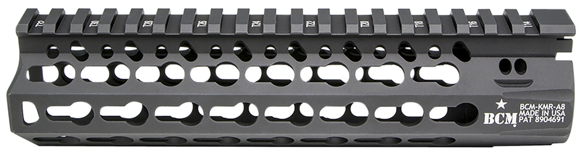 BCM KMR Alpha 8" KeyMod Free-Float Handguard Black Anodized AR-15