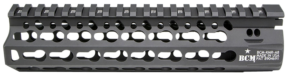 BCM KMR Alpha 8" KeyMod Free-Float Handguard Black Anodized AR-15