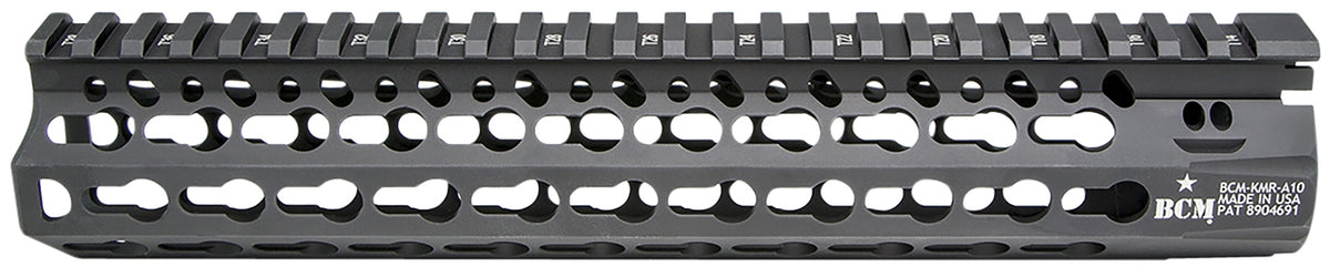 BCM KMR Alpha 10 Inch KeyMod Handguard Aluminum Black Anodized for AR-15