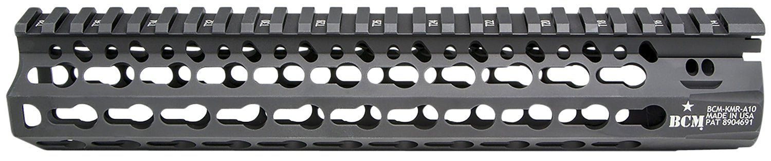 BCM KMR Alpha 10 Inch KeyMod Handguard Aluminum Black Anodized for AR-15