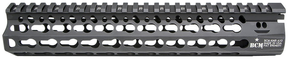 BCM KMR Alpha 10 Inch KeyMod Handguard Aluminum Black Anodized for AR-15