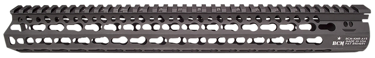 BCM KMR Alpha 15 Inch KeyMod Handguard Aluminum Black Anodized for AR-15