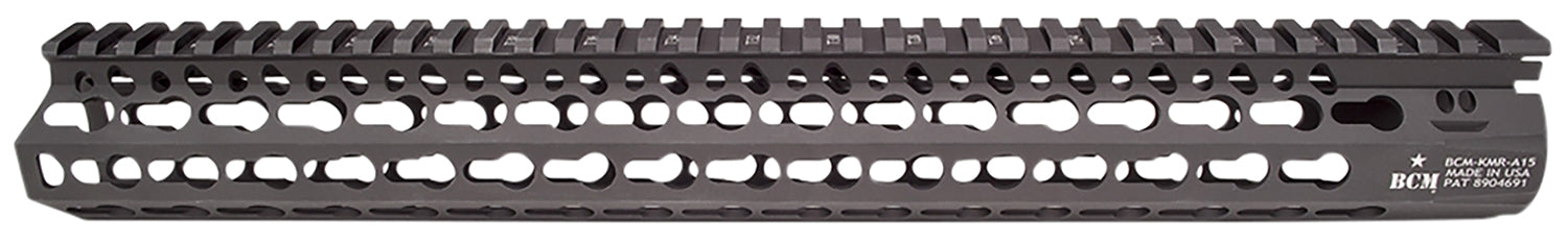 BCM KMR Alpha 15 Inch KeyMod Handguard Aluminum Black Anodized for AR-15