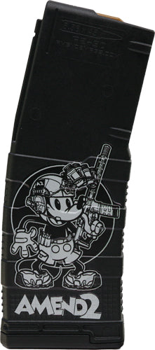 Amend2 AR-15 Magazine 5.56x45 30-Round Poly MOD-3 Steamboat Willie