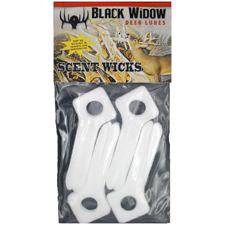 Black Widow Deer Lure Scent Wicks 4-Pack