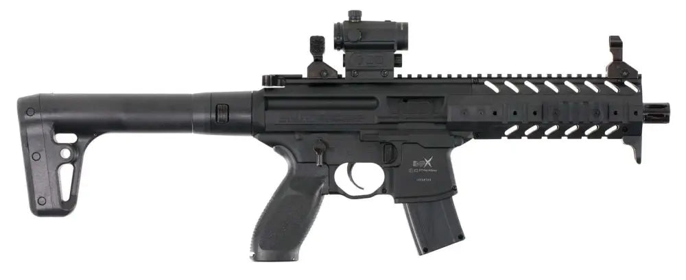 Sig Sauer Airgun MPX .177 Cal 88gr CO2 30-Round Black with SIG20R Red Dot