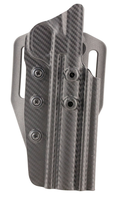 Tactical Solutions Trail-Lite High Ride OWB Holster Black Carbon Fiber Thermoplastic Belt Slide Fits Browning Buck Mark Ambidextrous