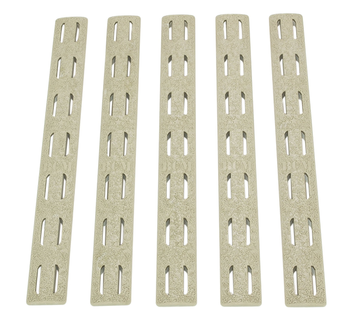 BCM KeyMod Rail Panel Kit Flat Dark Earth Polymer 5-Pack for AR-15