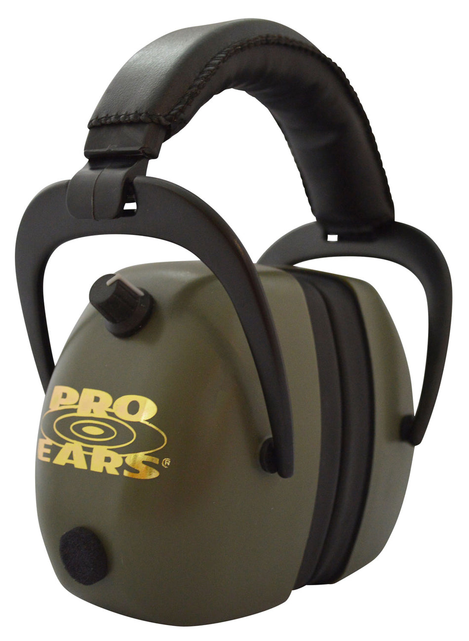Pro Ears PEG2RMG Gold II 30 Electronic Earmuff 30dB Over-the-Head Black/Green Adult 1 Pair