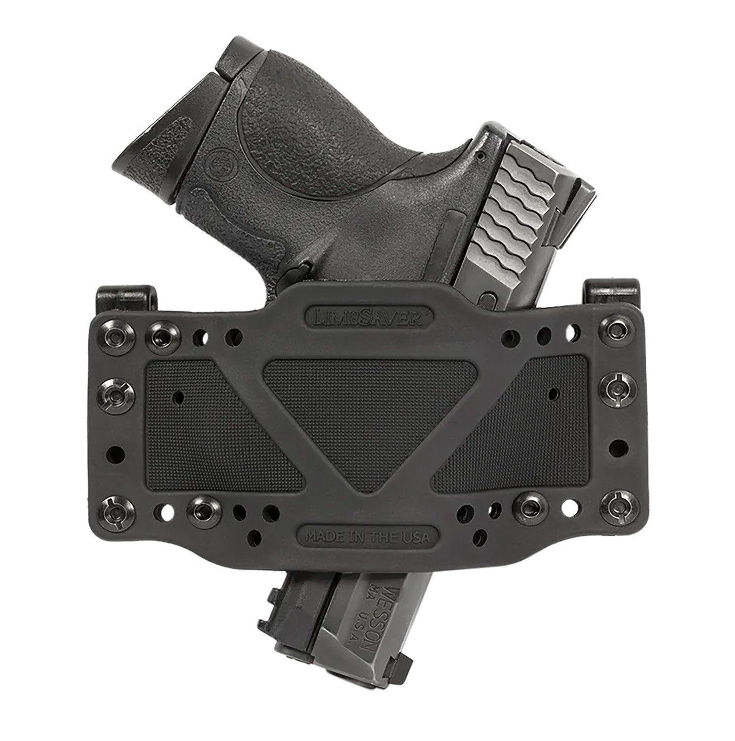 Limbsaver 12501 CrossTech IWB/OWB Black Polymer Belt Clip Universal Handgun Holster Ambidextrous