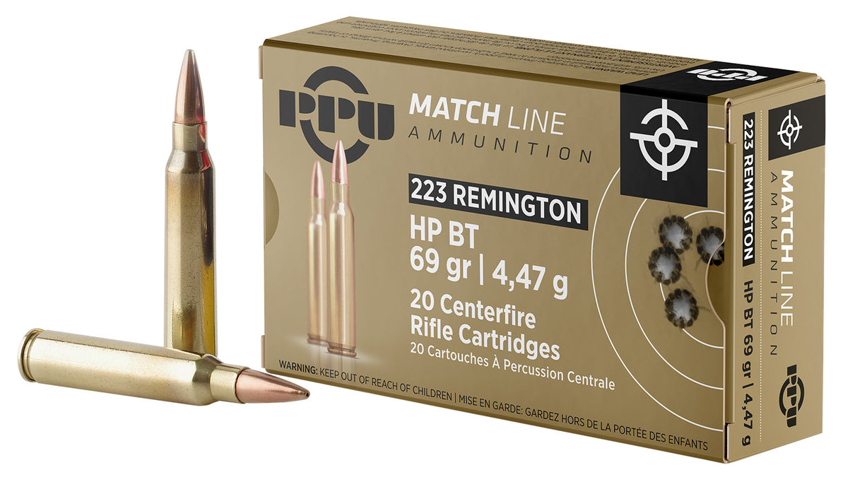 Prvi Partizan PPM2231 Match Hollow Point Boat Tail HPBT 69 Grain .223 Remington