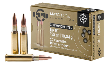 Prvi Partizan Match .308 Win / 7.62x51mm 155 gr BTHP ammo