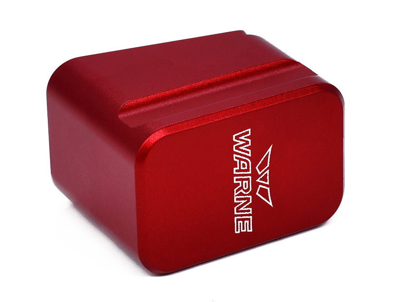 Warne Magazine Extension Glock 19/23 +5/9mm +4/40 Red