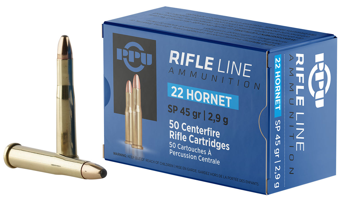 Prvi Partizan Rifle .22 Hornet 45 gr JSP ammo