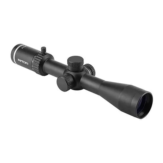 Riton X3 Primal 4-16x44mm Rifle Scope 30mm Tube DHR MOA Reticle Matte SFP with Throw Lever