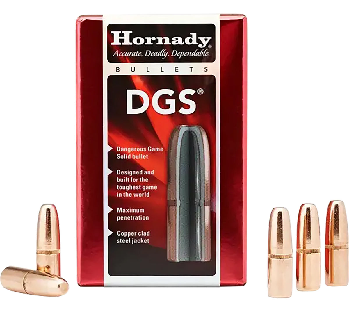Hornady DGS Bullets 423 Caliber .423 Diameter 400gr Copper-Clad Steel 50-Count