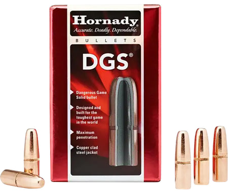 Hornady DGS Bullets 470 Caliber .474 Diameter 500gr Copper-Clad Steel 50-Count