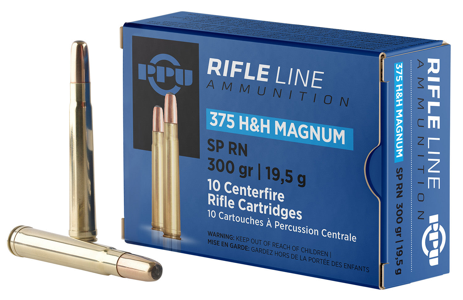 Prvi Partizan Rifle .375 H&H Mag 300 gr JSP ammo