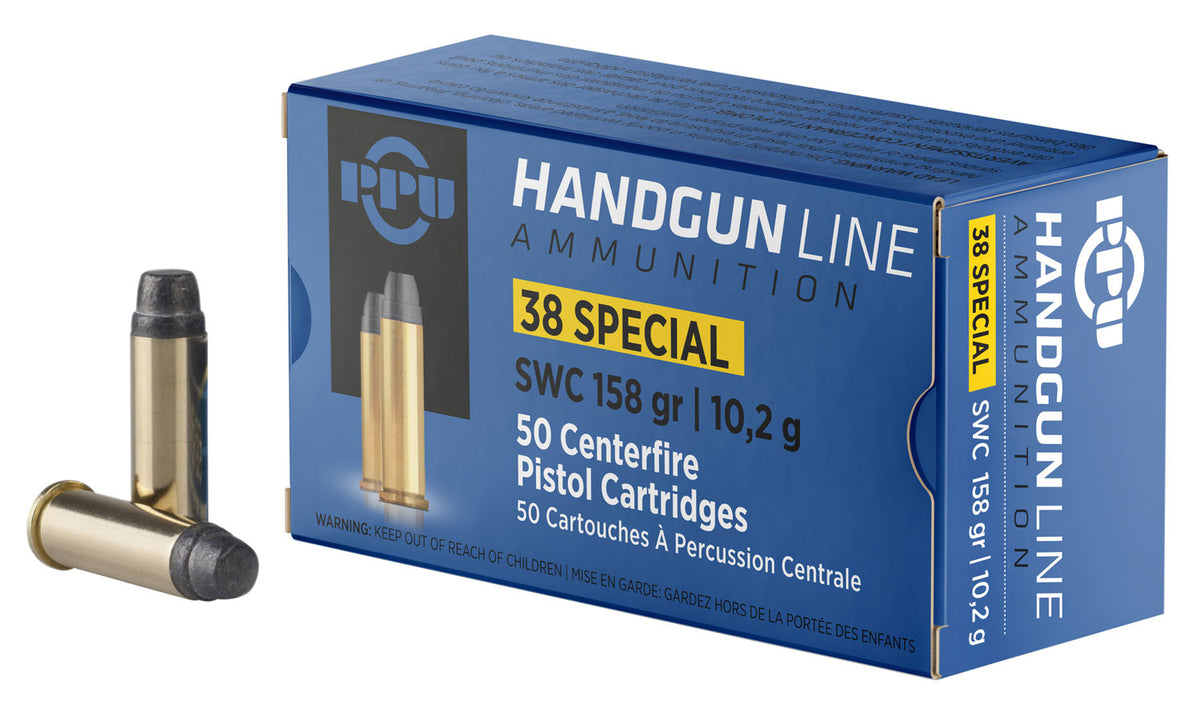 Prvi Partizan PPH38SS  Semi Wadcutter  158 Grain .38 Special