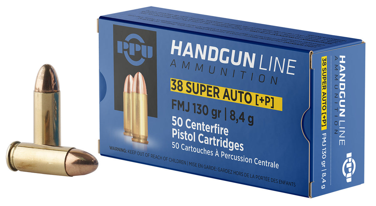 Prvi Partizan PPH38SU  +P Full Metal Jacket FMJ 130 Grain .38 Super