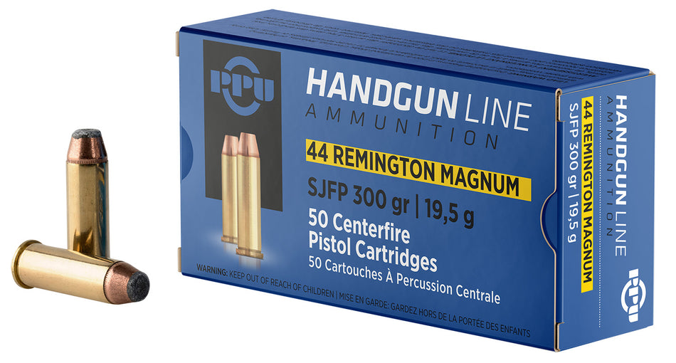 Prvi Partizan PPH44MF  Semi Jacketed Flat Point  300 Grain .44 Magnum