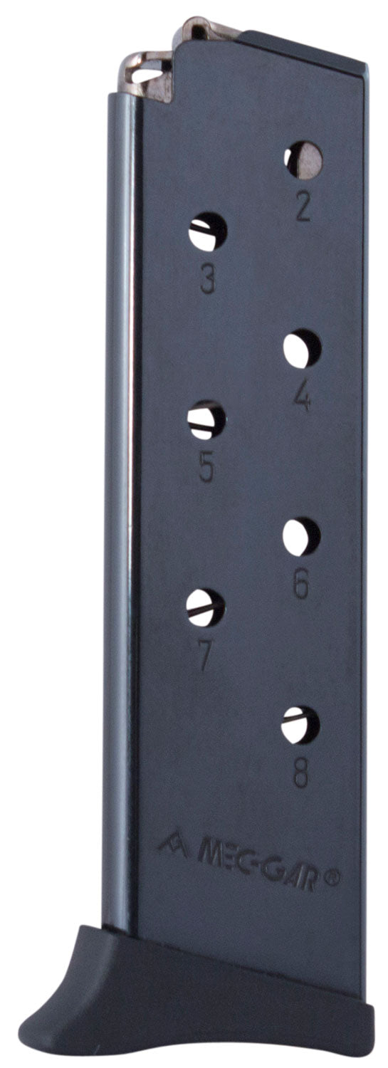 Mec-Gar MGBR3808B Standard Blued 8-Round .380 ACP Magazine w/Finger Rest for Bersa Thunder