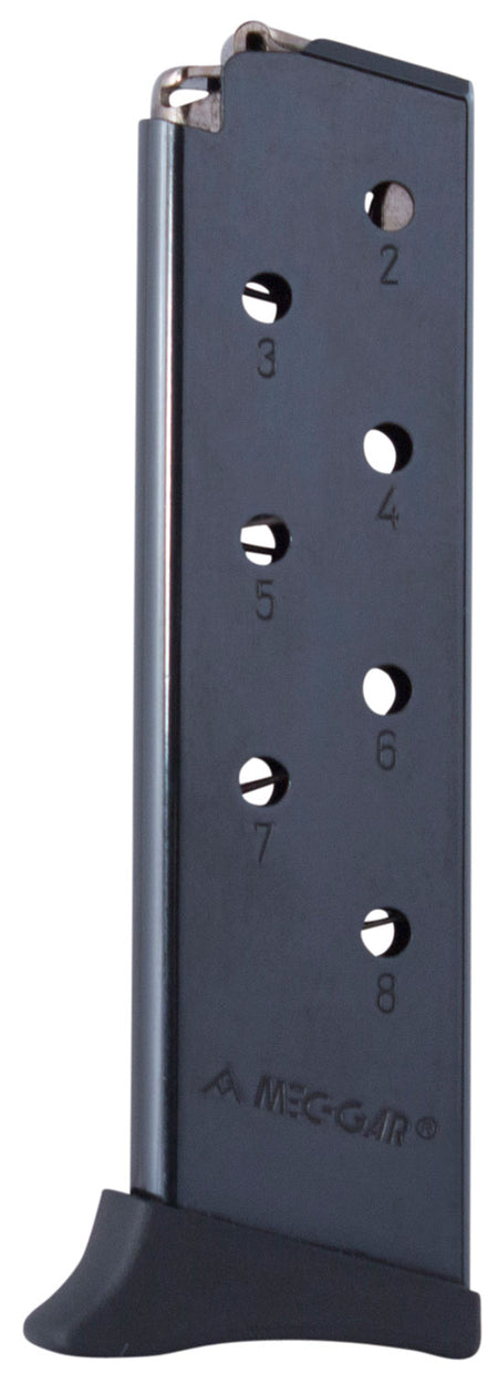 Mec-Gar MGBR3808B Standard Blued 8-Round .380 ACP Magazine w/Finger Rest for Bersa Thunder