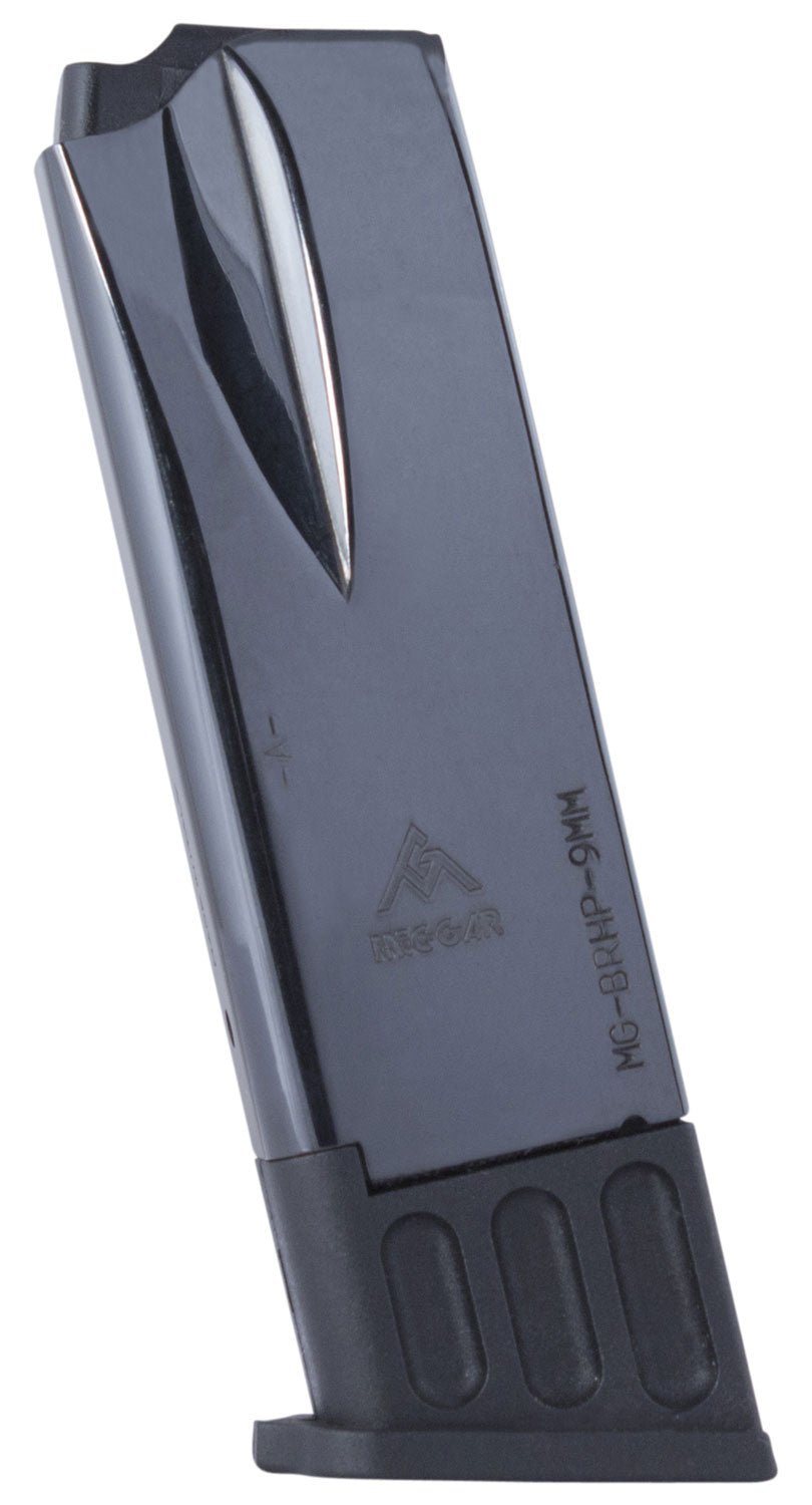 Mec-Gar MGBRHP10B Standard Blued 10-Round 9mm Luger Magazine for Browning Hi-Power/Springfield SA-35