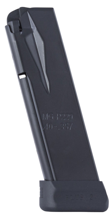 Mec-Gar MGP2294014AFC 14-Round 40 S&W Sig P229 Standard Magazine Blued w/Anti-Friction Coating