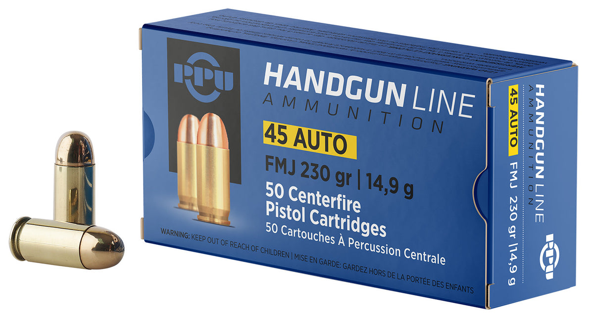 Prvi Partizan PPH45F  Full Metal Jacket FMJ 230 Grain .45 ACP/Auto