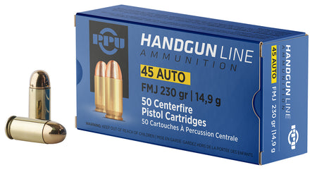 Prvi Partizan PPH45F  Full Metal Jacket FMJ 230 Grain .45 ACP/Auto