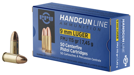 Prvi Partizan PPH9F1  Full Metal Jacket FMJ 115 Grain 9mm Luger/Parabellum
