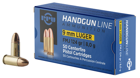 Prvi Partizan PPH9F2  Full Metal Jacket FMJ 124 Grain 9mm Luger/Parabellum