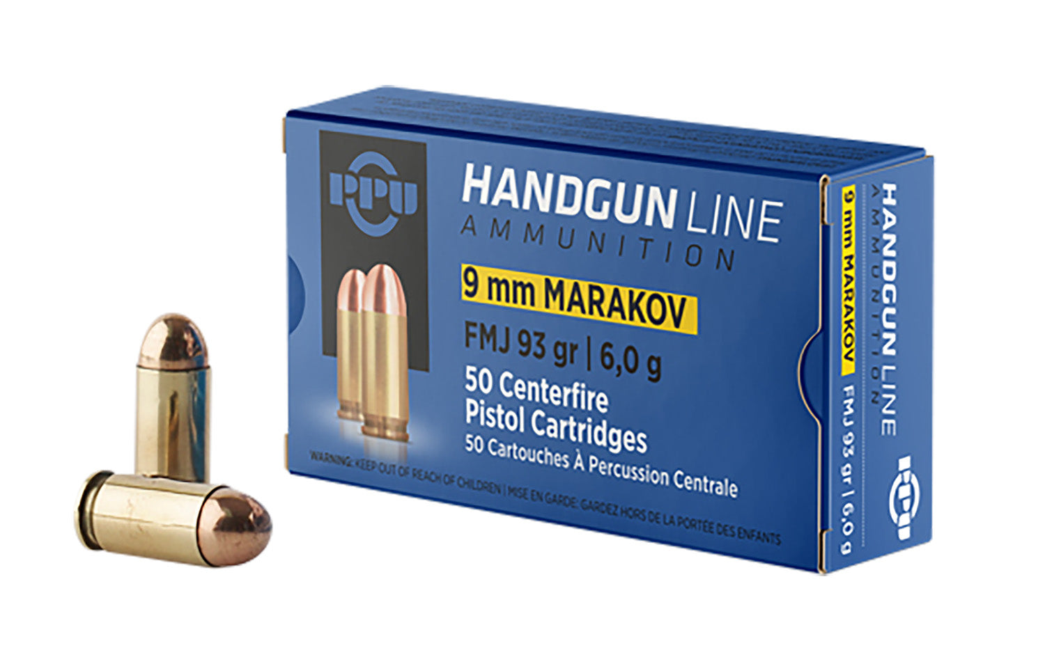 Prvi Partizan Handgun 9mm Makarov 93 gr FMJ ammo