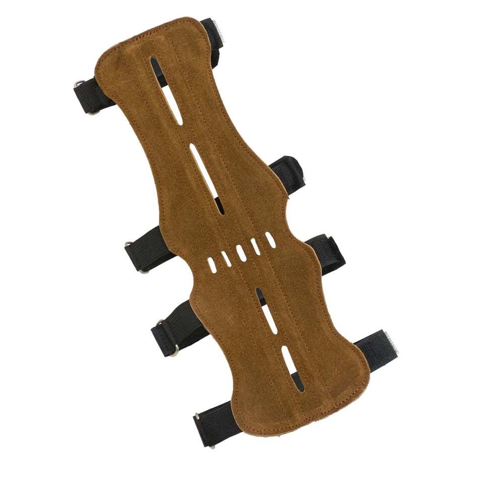 October Mountain 4-Strap Vented Suede Leather Arm Guard