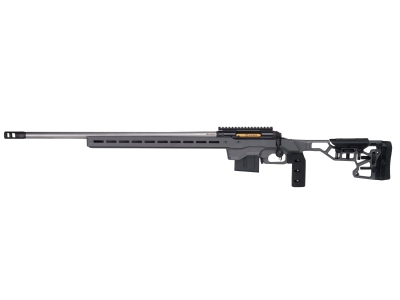 Savage Arms 57701 110 Elite Precision 223 Rem 10+1 26" Matte Stainless, Matte Black Rec, Gray Cerakote Adjustable MDT ACC Aluminum Chassis Stock, Left Hand (MB Not Included)