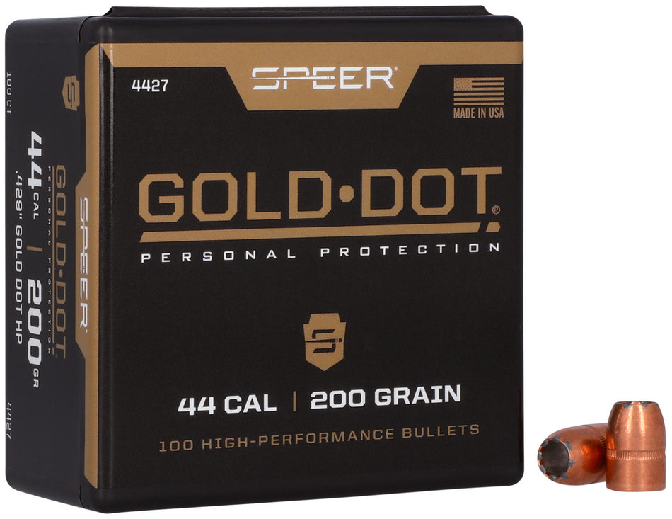 Speer Gold Dot Personal Protection Bullet 44Cal 200gr Hollow Point 50ct