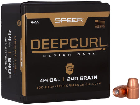 Speer DeepCurl Handgun Hunting Bullet 44Cal 240gr Hollow Point 50ct