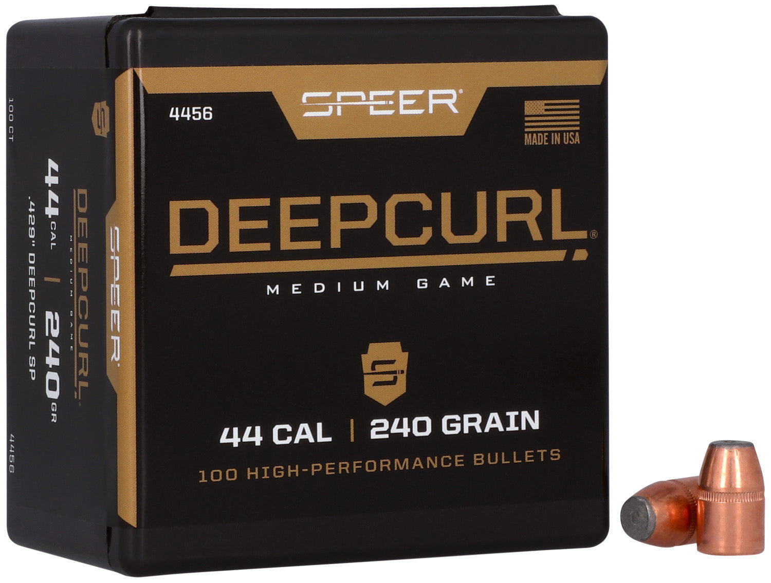 Speer DeepCurl Handgun Hunting Bullet 44Cal .429 240gr Soft Point 100ct