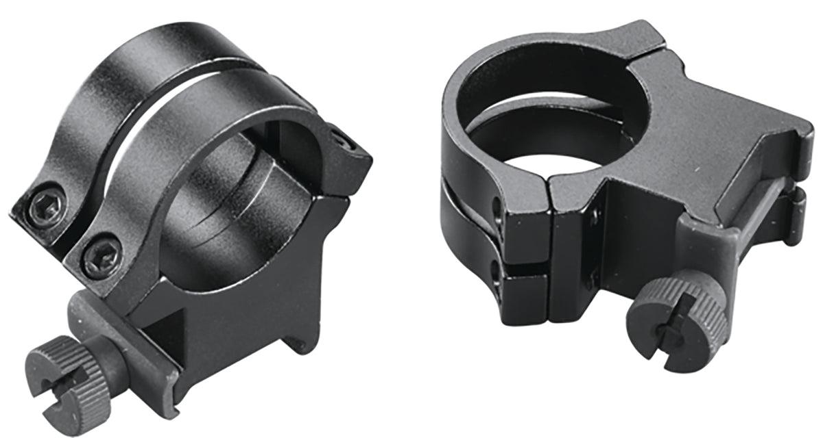 Weaver Quad Lock Quick Detachable Scope Rings Matte Black 1" Extra High